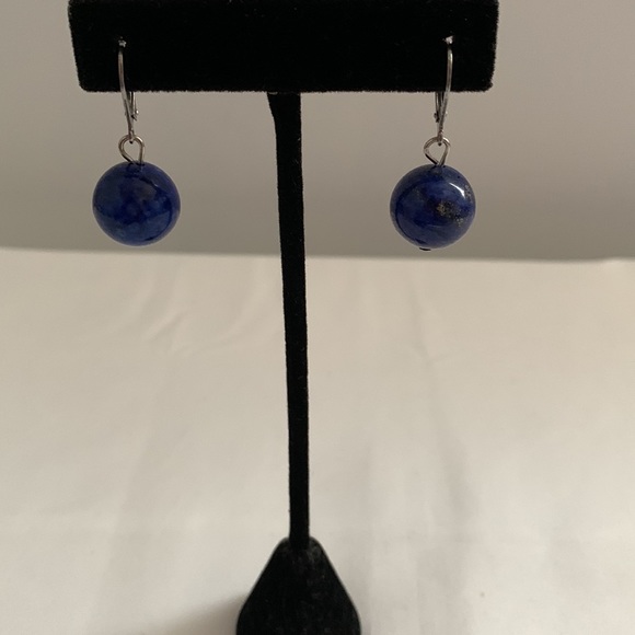 Jewelry - LAPIS EARRINGS, DROP, SIZE 1-1/2” LONG